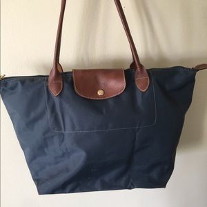 Longchamp  tote handbag blue large